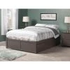 Concord Queen Bed with Footboard and Twin Extra Long Trundle in Grey by AFI -Outlet AFI Store grey afi platform beds ar8042049 64 1000