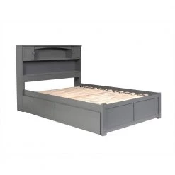 Newport Grey Full Platform Bed with Flat Panel Foot Board and 2 Urban Bed Drawers by AFI 15 Newport Grey Full Platform Bed with Flat Panel Foot Board and 2 Urban Bed Drawers by AFI -Outlet AFI Store grey afi platform beds ar8532119 31 1000