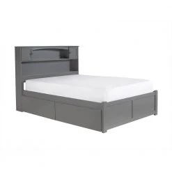 Newport Grey Full Platform Bed with Flat Panel Foot Board and 2 Urban Bed Drawers by AFI 14 Newport Grey Full Platform Bed with Flat Panel Foot Board and 2 Urban Bed Drawers by AFI -Outlet AFI Store grey afi platform beds ar8532119 4f 1000