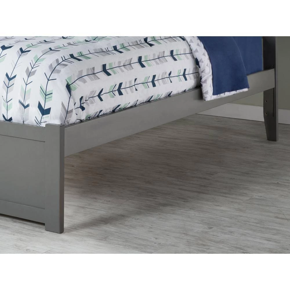 Newport Grey Full Platform Bed with Flat Panel Foot Board and 2 Urban Bed Drawers by AFI 7 Newport Grey Full Platform Bed with Flat Panel Foot Board and 2 Urban Bed Drawers by AFI - Image 5