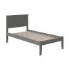 Madison Twin XL Platform Bed with Open Foot Board in Grey by AFI -Outlet AFI Store grey afi platform beds ar8611009 64 1000