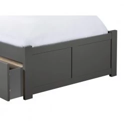 Madison Twin XL Platform Bed with Flat Panel Foot Board and 2 Urban Bed Drawers in Grey by AFI -Outlet AFI Store grey afi platform beds ar8612119 44 1000