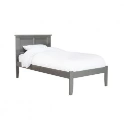 Madison Grey Twin Platform Bed with Open Foot Board by AFI -Outlet AFI Store grey afi platform beds ar8621009 c3 1000