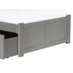 Madison Twin Platform Bed with Flat Panel Foot Board and 2 Urban Bed Drawers in Grey by AFI -Outlet AFI Store grey afi platform beds ar8622119 44 1000