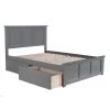 Madison Full Platform Bed with Matching Foot Board with 2 Urban Bed Drawers in Grey by AFI 2 Madison Full Platform Bed with Matching Foot Board with 2 Urban Bed Drawers in Grey by AFI -Outlet AFI Store grey afi platform beds ar8636119 64 1000