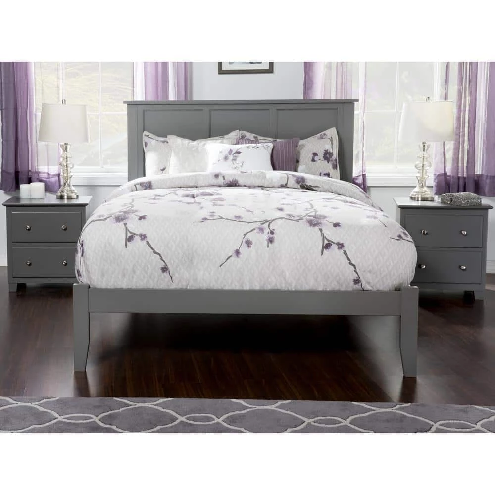 Madison King Platform Bed with Open Foot Board in Grey by AFI 9 Madison King Platform Bed with Open Foot Board in Grey by AFI - Image 7