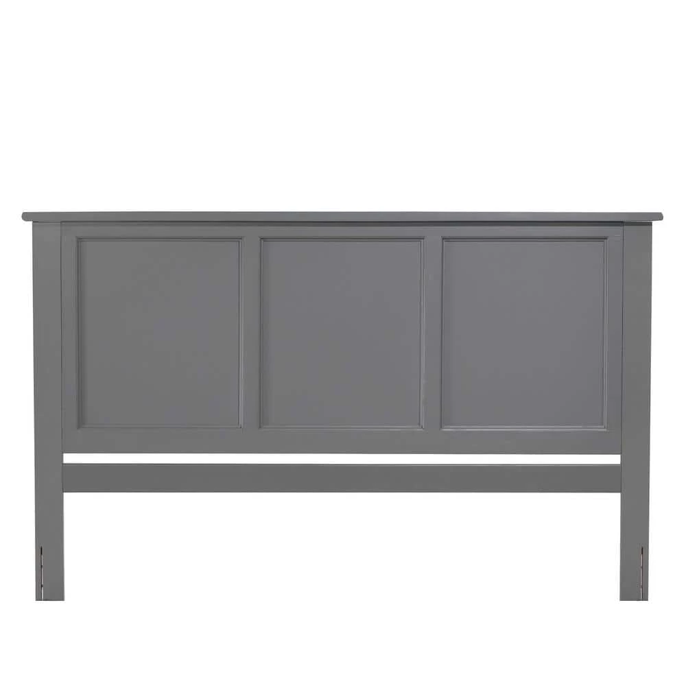 Madison King Platform Bed with Flat Panel Foot Board and 2 Urban Bed Drawers in Grey by AFI 10 Madison King Platform Bed with Flat Panel Foot Board and 2 Urban Bed Drawers in Grey by AFI - Image 8