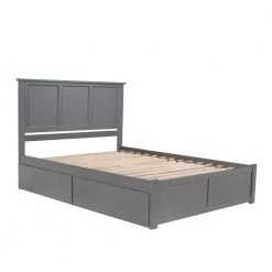 Madison King Platform Bed with Flat Panel Foot Board and 2 Urban Bed Drawers in Grey by AFI 18 Madison King Platform Bed with Flat Panel Foot Board and 2 Urban Bed Drawers in Grey by AFI -Outlet AFI Store grey afi platform beds ar8652119 4f 1000