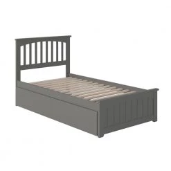 Mission Twin XL Platform Bed with Matching Foot Board with 2 Urban Bed Drawers in Grey by AFI -Outlet AFI Store grey afi platform beds ar8716119 c3 1000