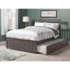 Mission Grey Queen Platform Bed with Matching Footboard and XL Long Trundle by AFI -Outlet AFI Store grey afi platform beds ar8746049 64 1000