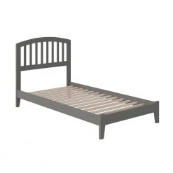 Richmond Twin XL Platform Bed with Open Foot Board in Grey by AFI -Outlet AFI Store grey afi platform beds ar8811009 4f 1000