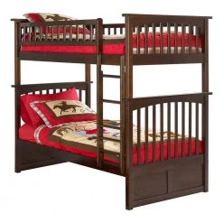 Columbia Bunk Bed Twin over Twin in Walnut by AFI 13 Columbia Bunk Bed Twin over Twin in Walnut by AFI -Outlet AFI Store walnut afi bunk beds ab55104 c3 1000