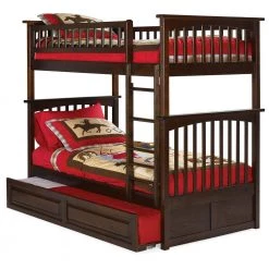 Columbia Bunk Bed Twin over Twin with Twin Raised Panel Trundle Bed in Walnut by AFI 19 Columbia Bunk Bed Twin over Twin with Twin Raised Panel Trundle Bed in Walnut by AFI -Outlet AFI Store walnut afi bunk beds ab55134 44 1000