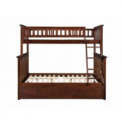 Columbia Bunk Bed Twin over Full with Full Size Urban Trundle Bed in Walnut by AFI -Outlet AFI Store walnut afi bunk beds ab55274 1f 1000