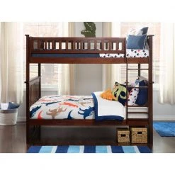 Columbia Bunk Bed Full over Full in Walnut by AFI -Outlet AFI Store walnut afi bunk beds ab55504 31 1000