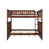 Columbia Bunk Bed Full over Full in Walnut by AFI