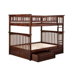 Columbia Bunk Bed Full over Full with 2 Raised Panel Bed Drawers in Walnut by AFI 16 Columbia Bunk Bed Full over Full with 2 Raised Panel Bed Drawers in Walnut by AFI -Outlet AFI Store walnut afi bunk beds ab55524 1f 1000