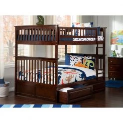 Columbia Bunk Bed Full over Full with 2 Raised Panel Bed Drawers in Walnut by AFI 19 Columbia Bunk Bed Full over Full with 2 Raised Panel Bed Drawers in Walnut by AFI -Outlet AFI Store walnut afi bunk beds ab55524 31 1000