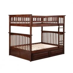 Columbia Bunk Bed Full over Full with 2 Raised Panel Bed Drawers in Walnut by AFI 15 Columbia Bunk Bed Full over Full with 2 Raised Panel Bed Drawers in Walnut by AFI -Outlet AFI Store walnut afi bunk beds ab55524 4f 1000