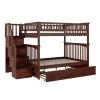 Columbia Staircase Walnut Full Over Full Bunk Bed with Twin Urban Trundle Bed by AFI 1 Columbia Staircase Walnut Full Over Full Bunk Bed with Twin Urban Trundle Bed by AFI -Outlet AFI Store walnut afi bunk beds ab55854 64 1000