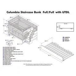 Columbia Staircase Walnut Full Over Full Bunk Bed with Twin Urban Trundle Bed by AFI 20 Columbia Staircase Walnut Full Over Full Bunk Bed with Twin Urban Trundle Bed by AFI -Outlet AFI Store walnut afi bunk beds ab55854 76 1000