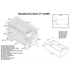 Woodland Walnut Twin Over Twin Staircase Bunk Bed with 2-Urban Bed Drawers by AFI 16 Woodland Walnut Twin Over Twin Staircase Bunk Bed with 2-Urban Bed Drawers by AFI -Outlet AFI Store walnut afi bunk beds ab56644 44 1000