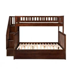 Woodland Staircase Bunk Bed Twin over Full with Full Size Urban Trundle Bed in Walnut by AFI 15 Woodland Staircase Bunk Bed Twin over Full with Full Size Urban Trundle Bed in Walnut by AFI -Outlet AFI Store walnut afi bunk beds ab56774 1f 1000