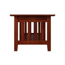 Mission 44 in. Walnut Large Rectangle Wood Coffee Table by AFI -Outlet AFI Store walnut afi coffee tables ah15204 1f 1000