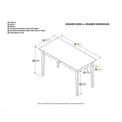 24 in. Rectangular Walnut 1 Drawer Computer Desk with Solid Wood Material by AFI 11 24 in. Rectangular Walnut 1 Drawer Computer Desk with Solid Wood Material by AFI -Outlet AFI Store walnut afi computer desks ah12114 77 1000