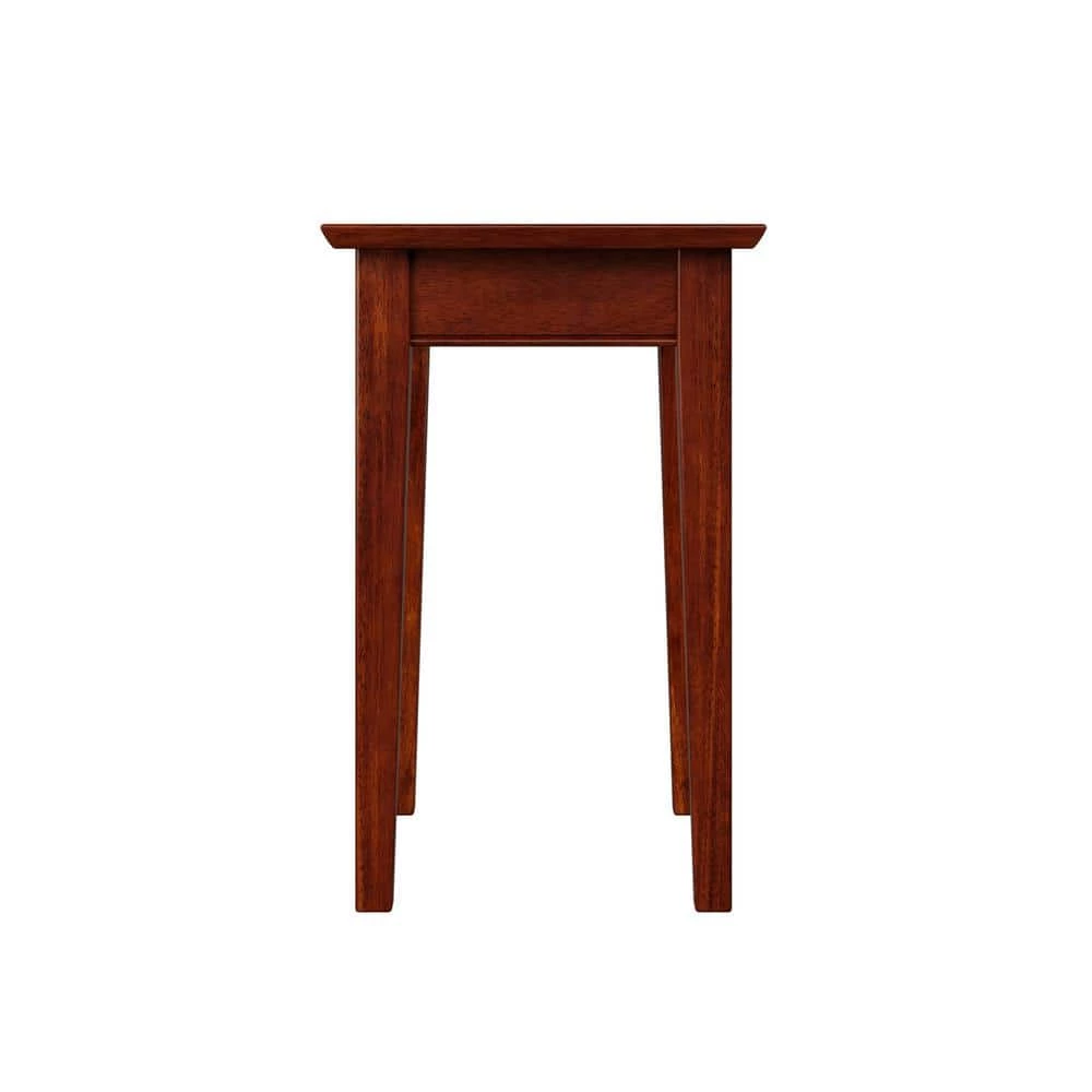 Shaker Walnut Chair Side Table with Charging Station by AFI 4 Shaker Walnut Chair Side Table with Charging Station by AFI - Image 2