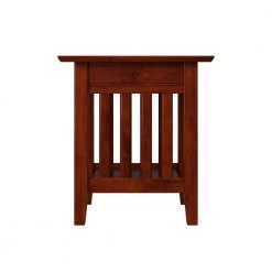 Mission Walnut End Table with Charging Station by AFI -Outlet AFI Store walnut afi end side tables ah14214 c3 1000