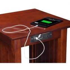Nantucket Walnut End Table with Charging Station by AFI 12 Nantucket Walnut End Table with Charging Station by AFI -Outlet AFI Store walnut afi end side tables ah14314 4f 1000