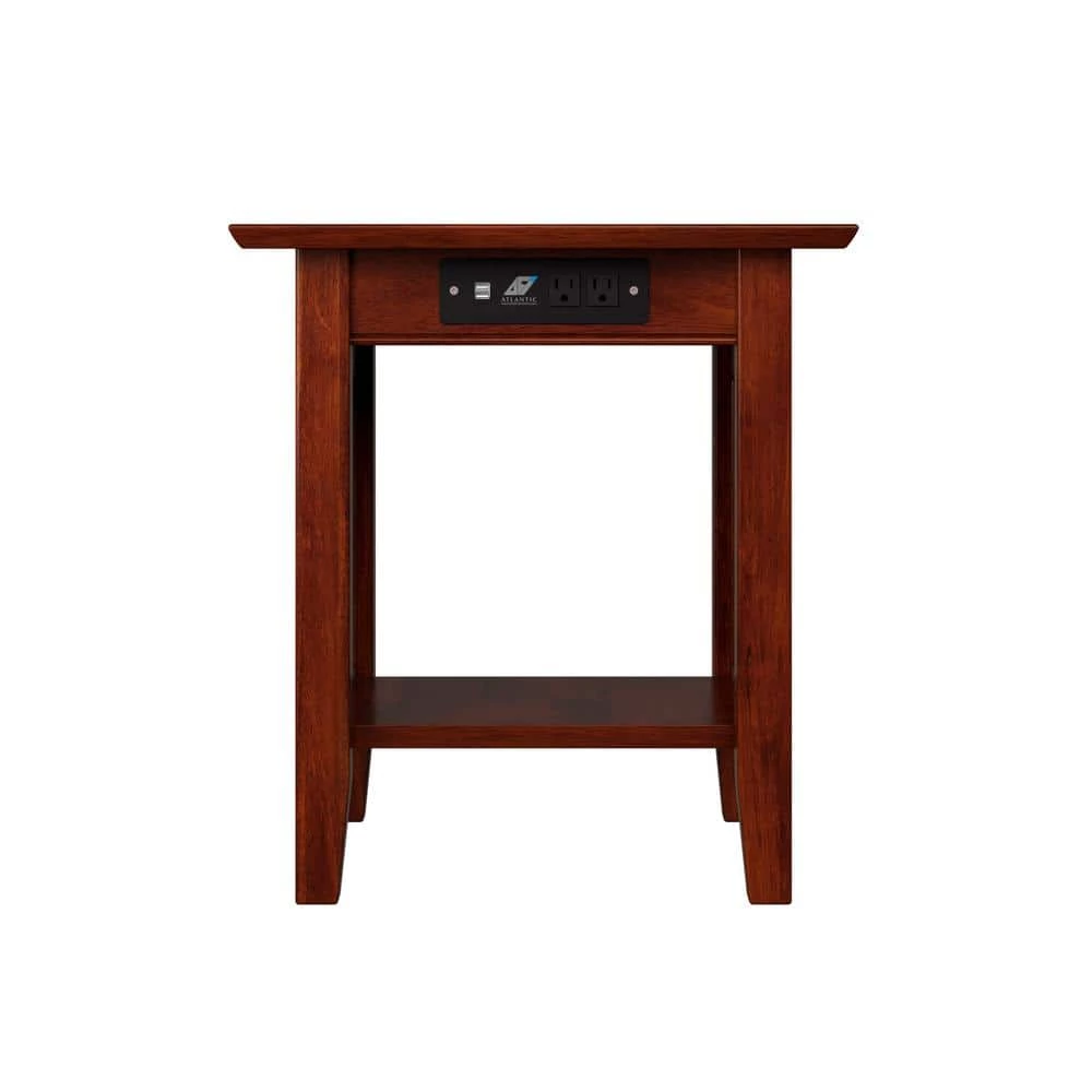 Nantucket Walnut End Table with Charging Station by AFI 4 Nantucket Walnut End Table with Charging Station by AFI - Image 2