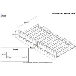 Raised Panel Walnut Twin Trundle by AFI 8 Raised Panel Walnut Twin Trundle by AFI -Outlet AFI Store walnut afi furniture parts ae673024 c3 1000