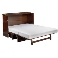 Deerfield Murphy Bed Chest Queen Walnut with Charging Station by AFI -Outlet AFI Store walnut afi murphy beds ac584144 77 1000