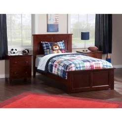 Madison Walnut Twin XL Traditional Bed with Matching Foot Board by AFI -Outlet AFI Store walnut afi panel beds ar8616034 31 1000