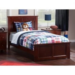 Madison Walnut Twin Traditional Bed with Matching Foot Board by AFI -Outlet AFI Store walnut afi panel beds ar8626034 31 1000