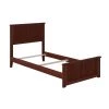 Madison Walnut Twin Traditional Bed with Matching Foot Board by AFI -Outlet AFI Store walnut afi panel beds ar8626034 64 1000
