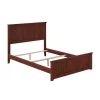 Madison Walnut Full Traditional Bed with Matching Foot Board by AFI -Outlet AFI Store walnut afi panel beds ar8636034 64 1000