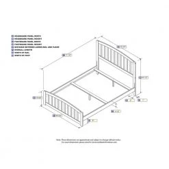 Richmond Full Traditional Bed with Matching Foot Board in Walnut by AFI -Outlet AFI Store walnut afi panel beds ar8836034 44 1000
