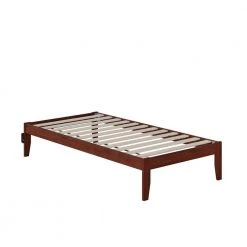 Colorado Walnut Twin Bed with USB Turbo Charger by AFI -Outlet AFI Store walnut afi platform beds ag8010024 40 1000