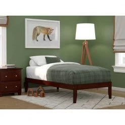Colorado Walnut Twin Bed with USB Turbo Charger by AFI