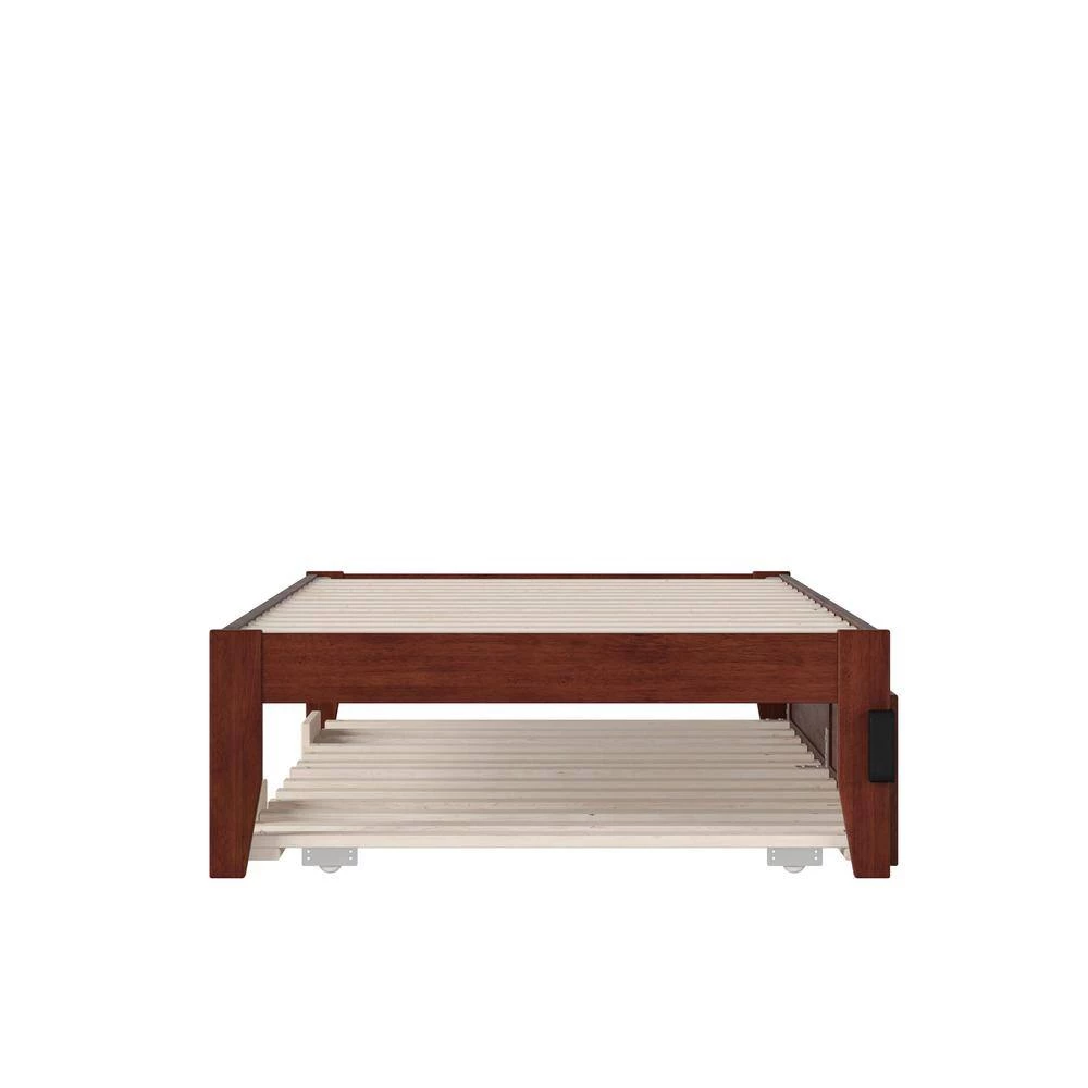 Colorado in Walnut Twin Extra Long Bed with USB Turbo Charger and Twin Extra Long Trundle by AFI 8 Colorado in Walnut Twin Extra Long Bed with USB Turbo Charger and Twin Extra Long Trundle by AFI - Image 6