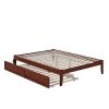 Colorado in Walnut Queen Bed with USB Turbo Charger and Twin Extra Long Trundle by AFI -Outlet AFI Store walnut afi platform beds ag8011144 64 1000