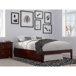 Colorado Walnut Full Bed with USB Turbo Charger and Twin Trundle by AFI -Outlet AFI Store walnut afi platform beds ag8011234 31 1000