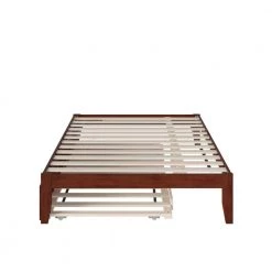 Colorado Walnut Full Bed with USB Turbo Charger and Twin Trundle by AFI -Outlet AFI Store walnut afi platform beds ag8011234 c3 1000