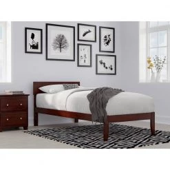 Boston Twin Extra Long Bed in Walnut by AFI -Outlet AFI Store walnut afi platform beds ag8110014 31 1000
