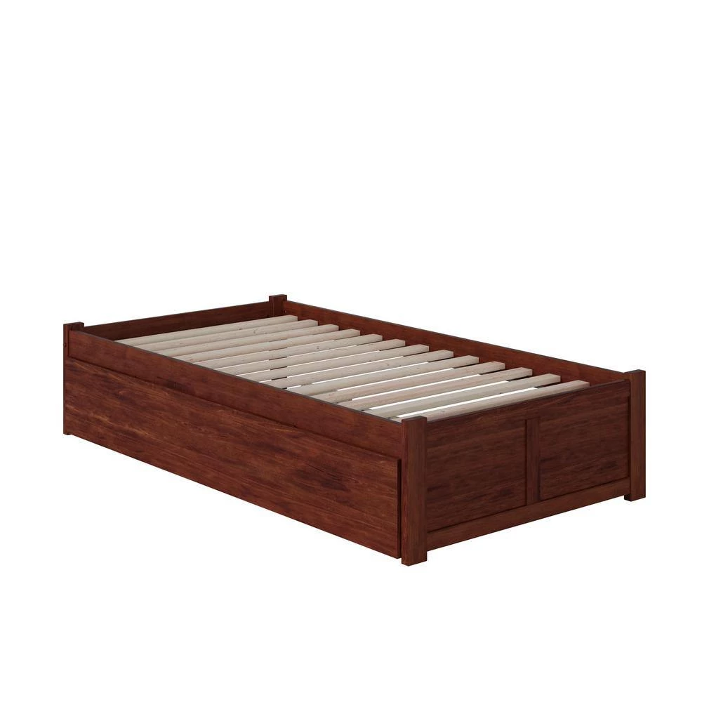 Concord Twin Extra Long Bed with Footboard and Twin Extra Long Trundle in Walnut by AFI 8 Concord Twin Extra Long Bed with Footboard and Twin Extra Long Trundle in Walnut by AFI - Image 6