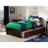 Concord Twin Extra Long Bed with Footboard and Twin Extra Long Trundle in Walnut by AFI -Outlet AFI Store walnut afi platform beds ar8012044 64 1000