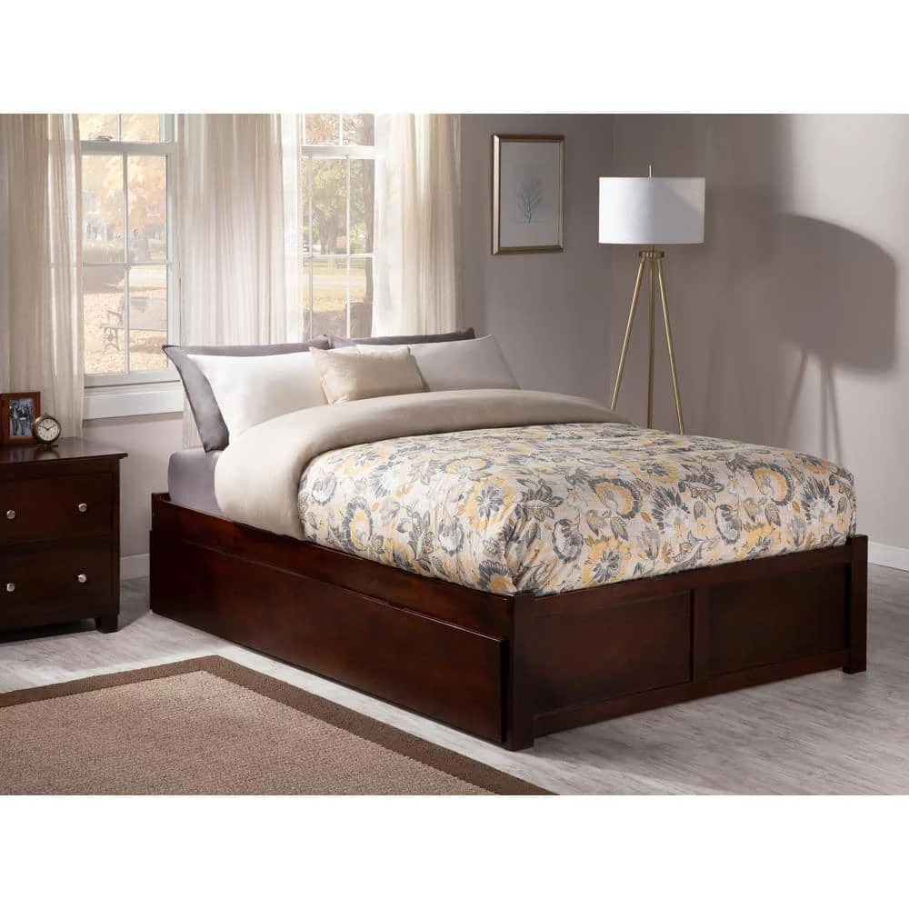 Concord Queen Bed with Footboard and Twin Extra Long Trundle in Walnut by AFI 5 Concord Queen Bed with Footboard and Twin Extra Long Trundle in Walnut by AFI - Image 3